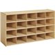 young Time Cubbie Storage Unit - 20 Compartment(s) - 26.5" Height x 48" Width x 15" Depth - Rounded Corner, Eco-friendly, UV Res