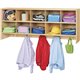 young Time 10-Section Wall Locker - 10 Compartment(s) - 20" Height x 48" Width x 12" Depth - Rounded Corner, Eco-friendly, UV Re