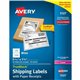 Avery Shipping Labels with Receipt, 5-1/16" x 7-5/8" , 50 Labels (5127) - 7 5/8" Length - Permanent Adhesive - Rectangle - Laser