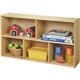 young Time 3-Shelf Storage Unit - 5 Compartment(s) - 2 Shelf(ves) - 26.5" Height x 48" Width x 12" Depth - Rounded Corner, Eco-f