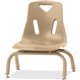 Jonti-Craft Berries Stacking Chair - Steel Frame - Four-legged Base - Camel - Polypropylene - 1 Each