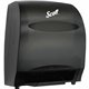 Scott Essential Automatic Hard Roll Towel Dispenser - Touchless Dispenser - 15.8" Height x 12.7" Width x 9.6" Depth - Black - Du