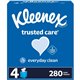 Kleenex Trusted Care Tissues - 2 Ply - 8.20" x 8.40" - White - 70 Per Box - 12 / Carton