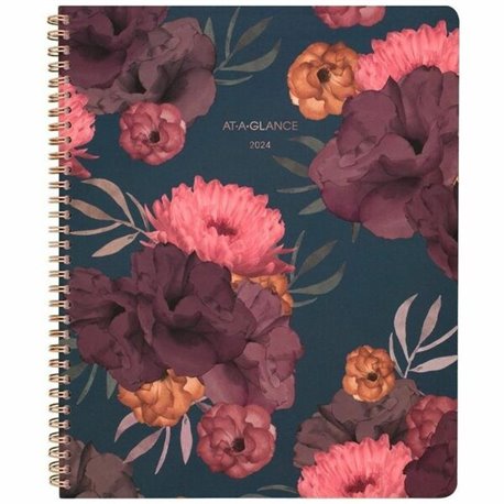 At-A-Glance 2024 Monthly Planner, Black, Pocket, 3 1/2" x 6" - Monthly - 13 Month - January 2024 - January - 1 Month Double Page