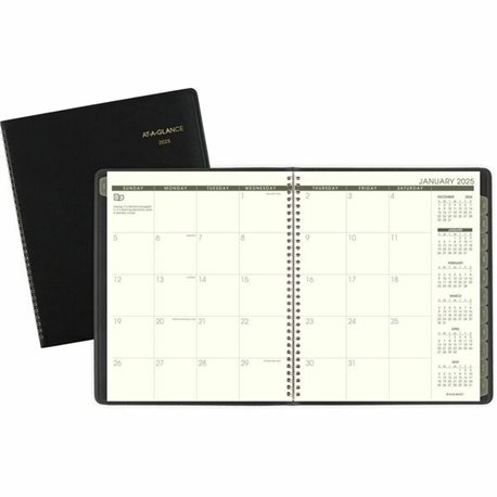 At-A-Glance Recycled Planner - Large Size - Julian Dates - Monthly - 13 Month - January 2025 - January 2026 - 1 Month Double Pag