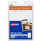 Avery Removable Moving Labels - Removable Adhesive - Assorted - White - Paper - 5 / Sheet - 900 Total Sheets - 4500 Total Label(