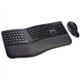 Kensington Pro Fit Ergo Wireless Keyboard/Mouse - Wireless Bluetooth/RF - Wireless Bluetooth/RF - 5 Button - Compatible with Com