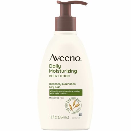 Aveeno Daily Moisturizing Lotion - Lotion - 12 oz (340.2 g) - Non-fragrance - For Dry, Sensitive Skin - Non-greasy, Non-comedoge