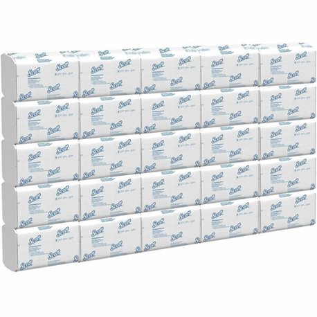 Scott Pro Scottfold Multifold Paper Towels with Fast-Drying Absorbency Pockets - 9.40" x 12.40" - White - Paper - 175 Per Pack -