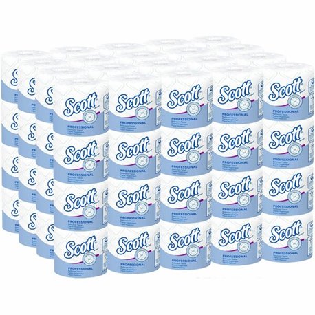 Scott Professional Standard Roll Toilet Paper with Elevated Design - 2 Ply - 4" x 4" - 550 Sheets/Roll - White - 80 / Carton