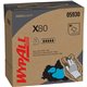 Wypall Power Clean X80 Heavy Duty Cloths - 16.80" Length x 8.34" Width - 80 / Box - 5 / Carton - Absorbent, Durable, Reusable, F