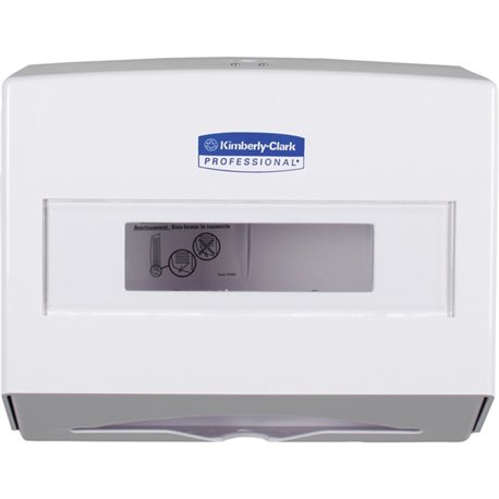 Scott Scottfold Folded Towel Dispenser - 9" Height x 10.8" Width x 4.8" Depth - White - Compact, Lockable - 1 / Carton