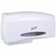 Scott Essential Coreless Jumbo Roll Toilet Paper Dispenser - Coreless Dispenser - 2 x Roll - 10.9" Height x 20.1" Width x 5.9" D