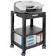 Kantek Three-shelf Mobile Printer/Fax Stand - 75 lb Load Capacity - 3 x Shelf(ves) - 24.3" Height x 17" Width x 13.3" Depth - Fl