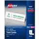 Avery Large Tent Cards for Laser and Inkjet Printers, 3�" x 11" - 97 Brightness - 3 1/2" x 11" - 50 / Box - Perforated, Heavywei