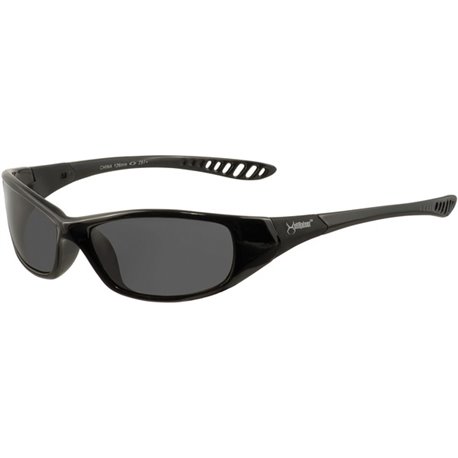 Kleenguard V40 Hellraiser Safety Eyewear - Ultraviolet Protection - Smoke Lens - Black Frame - Flex-Point Temple, Wraparound Len