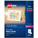 Avery Printable Note Cards, Two-Sided Printing, 4-1/4" x 5-1/2" , 60 Cards (5315) - 97 Brightness - 4 1/4" x 5 1/2" - 1 / Box - 