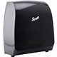 Scott Pro Manual Hard Roll Towel Dispenser - Roll Dispenser - 16.4" Height x 12.7" Width x 9.2" Depth - Black - Translucent, Dur