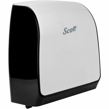 Scott Pro Automatic Hard Roll Towel Dispenser - Touchless Dispenser - 16.4" Height x 12.7" Width x 9.2" Depth - White - Touch-fr