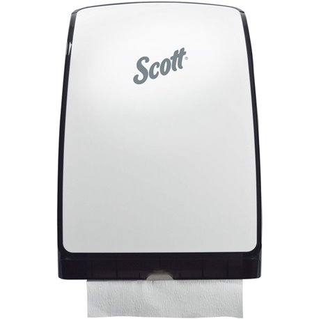 Scott Slimfold Towel Dispenser - Multifold Dispenser - 225 x Towel - 13.7" Height x 9.8" Width x 2.9" Depth - White - Compact, E