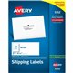 Avery Shipping Label - 2" Width x 4 1/4" Length - Permanent Adhesive - Rectangle - White - Paper - 10 / Sheet - 100 Total Sheets