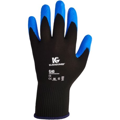 Kleenguard G40 Foam Nitrile Coated Gloves - Oil, Grease, Abrasion Protection - Nitrile Coating - 9 Size Number - Large Size - Fo