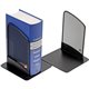 Alba Mesh Bookend - 6.3" Height x 5.1" Width x 5.1" DepthDesktop - Black - Metal - 1 Each