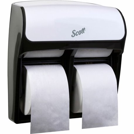 Scott Pro High-Capacity Coreless Standard Roll Toilet Paper Dispenser - Roll Dispenser - 4 x Roll - 12.8" Height x 11.3" Width x