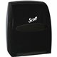 Scott Essential Manual Hard Towel Dispenser - Touchless Dispenser - 16.1" Height x 12.6" Width x 10.2" Depth - Black - 1 / Carto