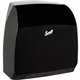 Scott Slimroll Towel Dispenser - 13" Height x 12.7" Width x 7.2" Depth - Plastic - Black - Hygienic, Compact, Wall Mountable, To