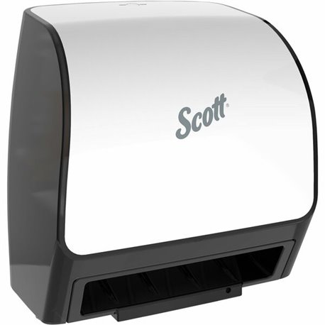 Scott Electric Towel Dispenser - Touchless Dispenser - 7.3" Height x 12.4" Width x 11.8" Depth - Plastic - White - Dirt Resistan