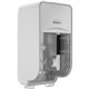 Kimberly-Clark Professional ICON Standard Roll Vertical Toilet Paper Dispenser - Coreless - 2 x Roll - Silver Mosaic - Refillabl