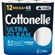 Cottonelle CleanCare Bath Tissue - 312 Sheets/Roll - White - Fiber - 12 / Pack