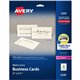 Avery 2" x 3.5" Ivory Business Cards, Sure Feed Technology, Laser, 250 Cards (5376) - 79 Brightness - A4 - 8 1/2" x 11" - 80 lb 