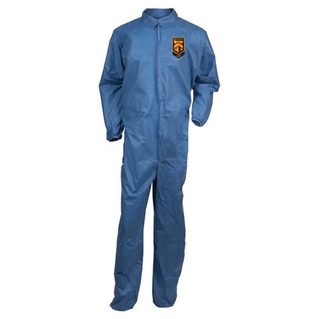 Kleenguard A20 Coveralls - Zipper Front, Elastic Back, Wrists & Ankles - 3-Xtra Large Size - Flying Particle, Contaminant, Dust 