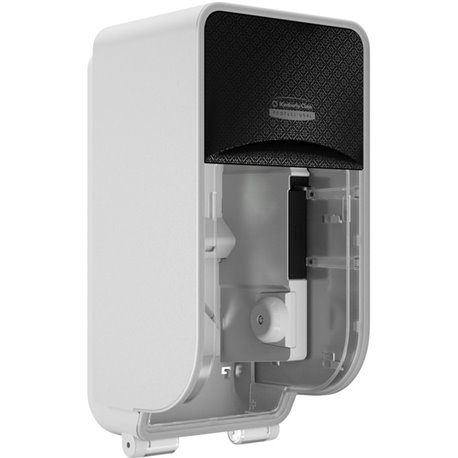 Kimberly-Clark Professional ICON Standard Roll Vertical Toilet Paper Dispenser - Coreless - 2 x Roll - Black Mosaic - Refillable