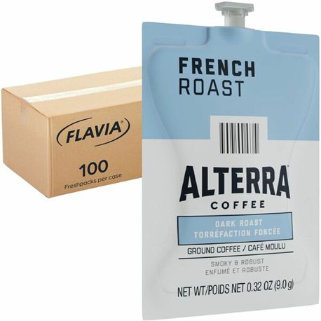 Alterra Freshpack French Roast Coffee - Compatible with Flavia Aroma, Flavia Barista, FLAVIA Creation 600, Flavia Creation 500, 