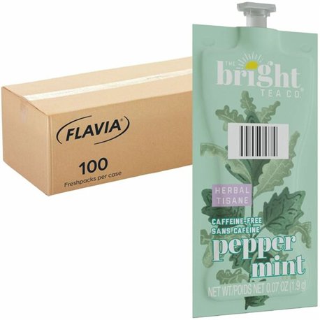 The Bright Tea Co. Peppermint Herbal Tea Freshpack - 100 / Carton