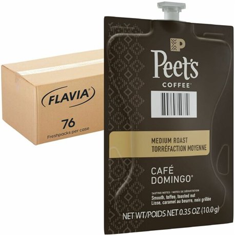Peet's Freshpack Cafe Domingo Coffee - Compatible with Flavia Aroma, Flavia Barista, FLAVIA Creation 600, Flavia Creation 500, F