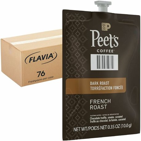 Peet's Freshpack French Roast Coffee - Compatible with Flavia Aroma, Flavia Barista, FLAVIA Creation 600, Flavia Creation 500, F