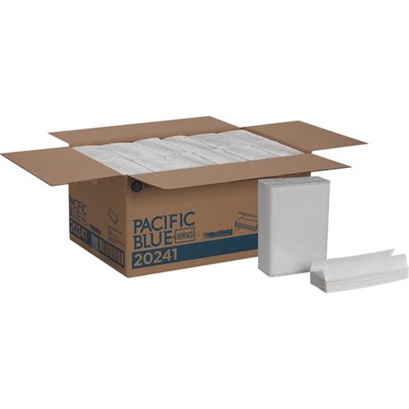 Pacific Blue Select C-Fold Paper Towels - 10.10" x 12.70" - White - 200 Per Pack - 12 / Carton