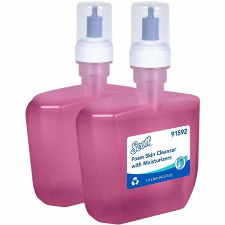 Scott Foam Hand Soap with Moisturizers - Foam - 1.27 quart - Floral - Hands-free Dispenser - For All Skin - Moisturising - 2 / C