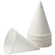 Konie 4 oz Paper Cone Cups - Cone - 200 / Bag - White - Paper - Cold Drink, Water