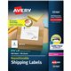 Avery Repositionable Labels, Sure Feed, 3-1/3"x4" , 600 Labels (55164) - 3 21/64" Width x 4" Length - Rectangle - Laser - White 