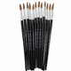 CLI Round Camel Hair Paint Brushes - 1 Brush(es) - No. 10 Wood Black Handle - Aluminum Ferrule