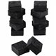 CLI Multi-purpose Eraser - 2" Width x 2" Length - Used as Mark Remover - Charcoal Gray - Felt - 12 / Pack