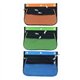 CLI Triple-pocket Pencil Pouches - 10.3" Height x 7.3" Width - Ring Binder - Green, Orange, Blue - Nylon - 24
