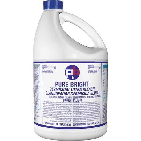 KIK Custom Pure Bright Germicidal Ultra Bleach - For Industry, Kitchen, Bathroom, Work Surface, Hospital, Restaurant, Nursing Ho