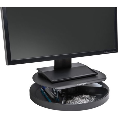 Kensington SmartFit Spin2 Monitor Stand - 40 lb Load Capacity - Flat Panel Display Type Supported - 3.1" Height x 12.6" Width x 