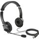 Kensington USB-A Headphones with Mic - Stereo - USB Type A - Wired - Over-the-head - Binaural - Supra-aural - 6 ft Cable - Noise